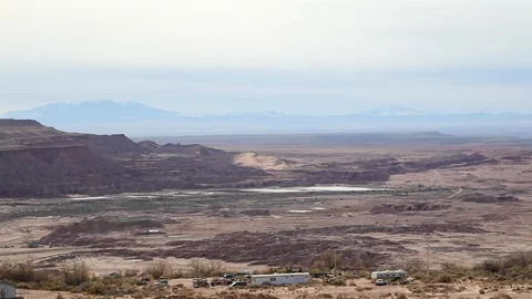 Mountains and Desert Stock Footage 120052758