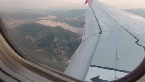 Mountains And Forest From The Airplane Stock Footage 157283495
