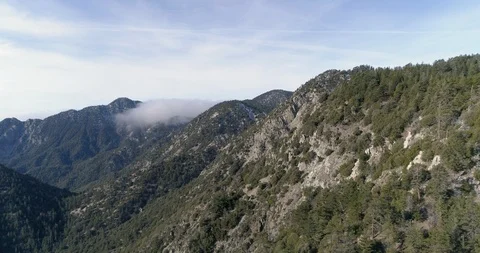 Mountains and forest drone shot in angeles national forest Stock Footage 86902890