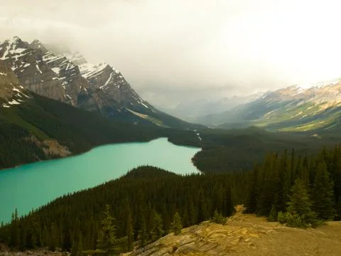 Mountains and forests in Canada Foto stock