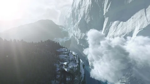 Mountains and Glacier Stock Footage 78387720