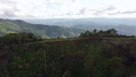 Mountains and green trees during the day Stock Footage 132954735