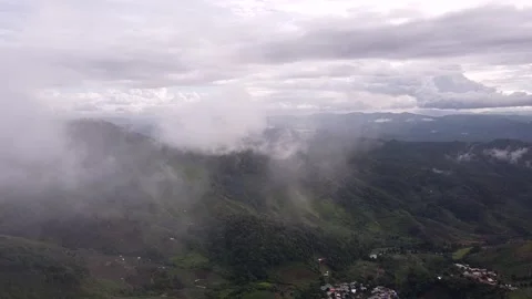 Mountains and green trees during the day Stock Footage 132955180