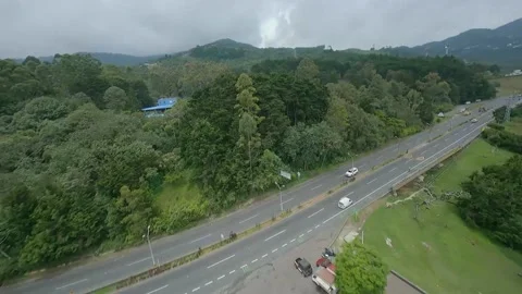 MOUNTAINS AND HIGHWAY Stock Footage 233316557