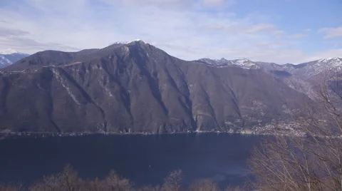 Mountains and Lake Como Stock Footage 65173164