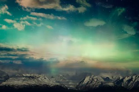 Mountains and light Stock Photos