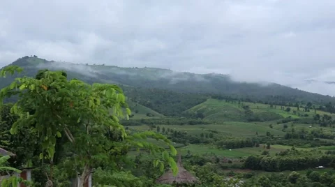 Mountains and mist Stock Footage 55862105