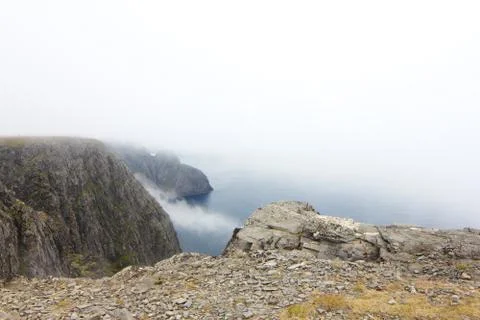 Mountains and mist Foto stock