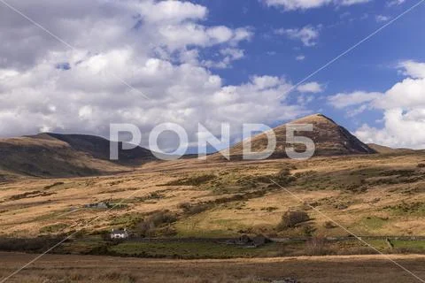Mountains and moorland at Capel Curig, Snowdonia, North Wales Stock Photos