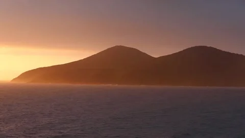 Mountains and ocean Stock Footage 259535348