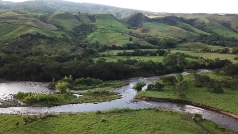 Mountains and river Video stock 130478432