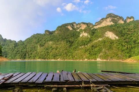 Mountains and river. Stock Photos