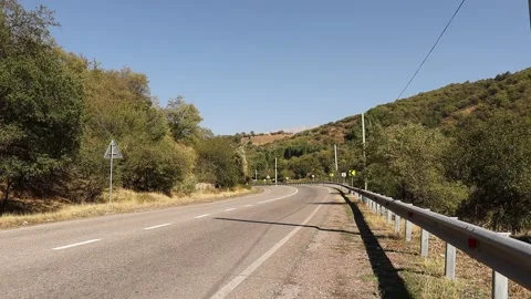 Mountains and road Stock Footage 249444700