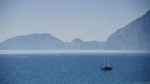 Mountains and sea Stock Footage 10152571