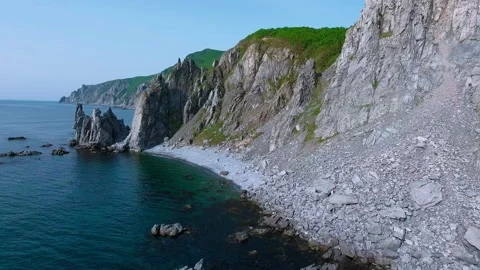 Mountains and sea Stock Footage 219866121