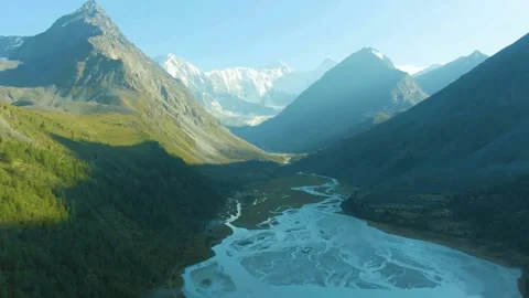 The mountains and see Stock Footage