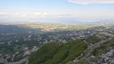 Mountains and the sky at sunset Stock Footage 93115587
