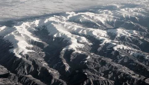 Mountains and snow Stock Photos