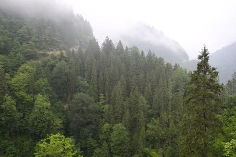 Mountains and stream Stock Photos