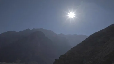 Mountains and sun Stock Footage 126573218