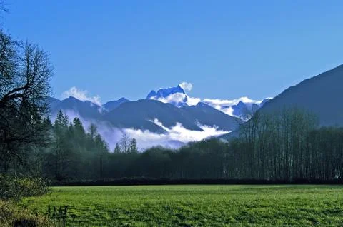Mountains and Valley Stock Photos