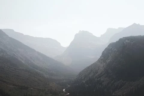 Mountains and Valleys Stock Photos
