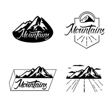 The Mountains are calling Stock Illustration