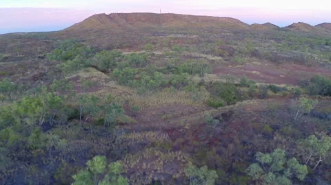 Mountains Around Mt Isa At Sunset Stock Footage 46878601