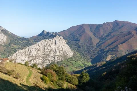 Mountains of Asturias, the council of Morcin Stock Photos