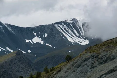 Mountains on the background-Altai Stock Photos