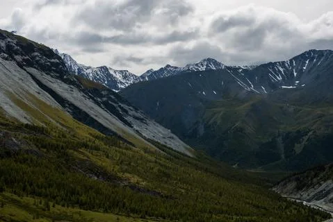Mountains on the background-Altai Stock Photos