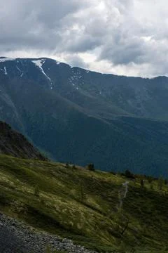 Mountains on the background-Altai Fotos Stock