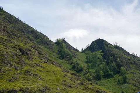 Mountains on the background-Altai Stock Photos