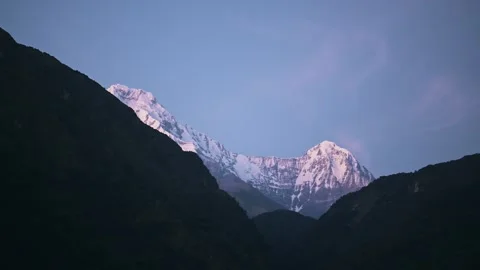 Mountains Background with Copy Space, Big Himalayas Snowcapped Mountains with Vidéo 336848455
