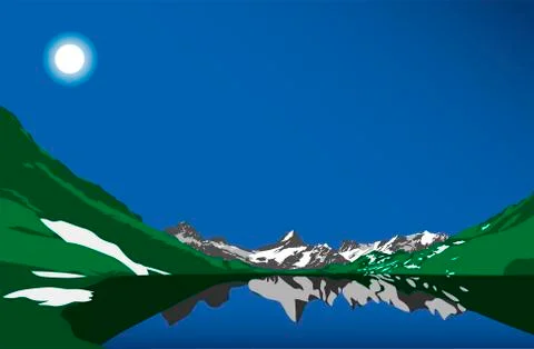 Mountains background イラスト素材