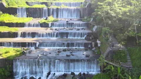 Mountains Background for Waterfall Stock Footage 146566851