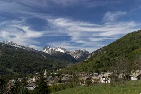 The mountains of Bardonecchia Stock Photos