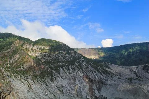 Mountains with a blue sky Stock Photos