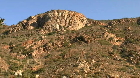 Mountains In California Chaparral Stock Footage