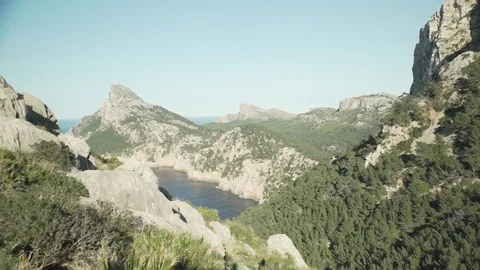 Mountains in Cap Formentor Video stock 80336560