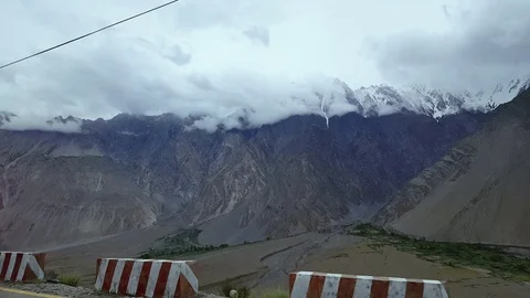 Mountains from car window Stock Footage 94434288