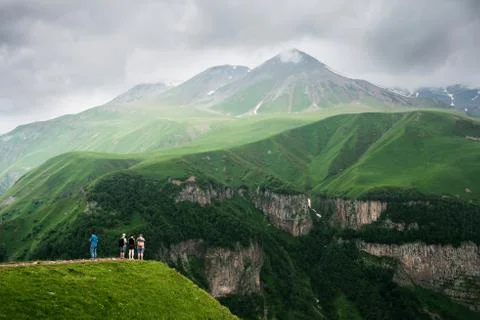 Mountains of the Caucasus Stock Photos