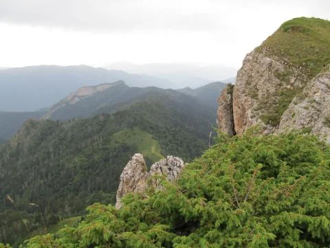 Mountains of the Caucasus Stockfoto's