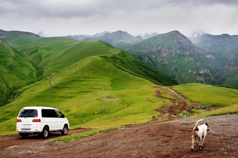 Mountains of the Caucasus Stock Photos