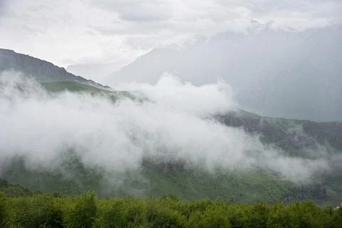 Mountains of the Caucasus Stock Photos