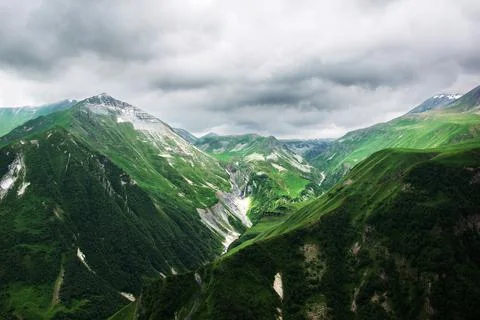 Mountains of the Caucasus Stock Photos