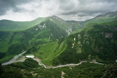Mountains of the Caucasus Stock Photos