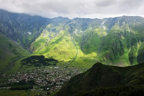 Mountains of the Caucasus Stock Photos