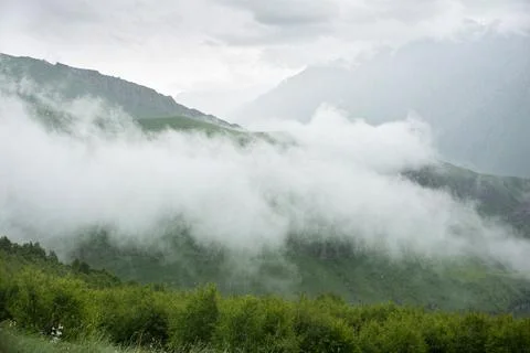 Mountains of the Caucasus Stock Photos