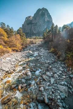 Mountains of the Caucasus Stock Photos
